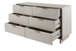 Granville 55" Dresser (6-Drawer) in Light Gray