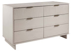 Granville 55" Dresser (6-Drawer) in Light Gray