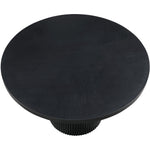 Belinda 60" Solid Wood and Oak Veneer Dining Table in Black