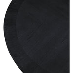 Belinda 60" Solid Wood and Oak Veneer Dining Table in Black