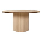 Belinda 60" Solid Wood and Oak Veneer Dining Table in Natural