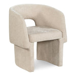 Emmet Chenille Fabric Upholstered Dining / Accent Chair in Beige