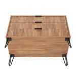 Dumbo 35" Fluted Dresser (3-Drawer) in Golden Brown