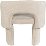 Emmet Chenille Fabric Upholstered Dining / Accent Chair in Beige