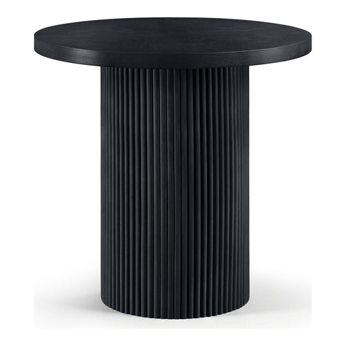Belinda Oak Veneer And Solid Wood Counter Height Table in Black