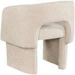 Emmet Chenille Fabric Upholstered Dining / Accent Chair in Beige