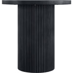 Belinda Oak Veneer And Solid Wood Counter Height Table in Black