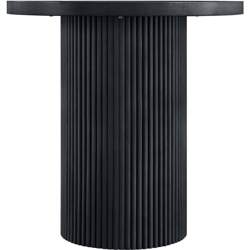 Belinda Oak Veneer And Solid Wood Counter Height Table in Black