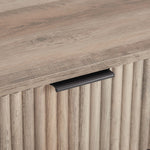 Dumbo 35" Fluted Dresser (3-Drawer) in Rustic Gray