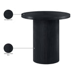 Belinda Oak Veneer And Solid Wood Counter Height Table in Black