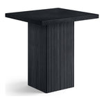 Belinda Oak Veneer And Solid Wood Counter Height Table in Black