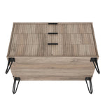 Dumbo 35" Fluted Dresser (3-Drawer) in Rustic Gray
