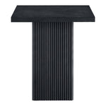 Belinda Oak Veneer And Solid Wood Counter Height Table in Black