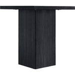 Belinda Oak Veneer And Solid Wood Counter Height Table in Black