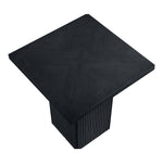 Belinda Oak Veneer And Solid Wood Counter Height Table in Black
