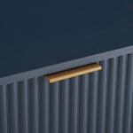 Dumbo 35" Fluted Dresser (3-Drawer) in Midnight Blue