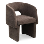Emmet Chenille Fabric Upholstered Dining / Accent Chair in Brown