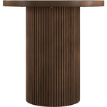 Belinda Oak Veneer And Solid Wood Counter Height Table in Brown