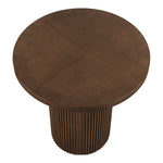 Belinda Oak Veneer And Solid Wood Counter Height Table in Brown
