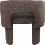 Emmet Chenille Fabric Upholstered Dining / Accent Chair in Brown