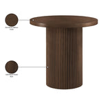 Belinda Oak Veneer And Solid Wood Counter Height Table in Brown