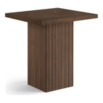 Belinda Oak Veneer And Solid Wood Counter Height Table in Brown