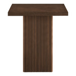 Belinda Oak Veneer And Solid Wood Counter Height Table in Brown