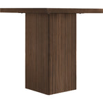 Belinda Oak Veneer And Solid Wood Counter Height Table in Brown