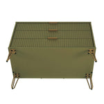Dumbo 35" Fluted Dresser (3-Drawer) in Olive Green