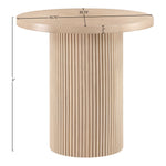 Belinda Oak Veneer And Solid Wood Counter Height Table in Natural