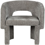 Emmet Chenille Fabric Upholstered Dining / Accent Chair in Grey