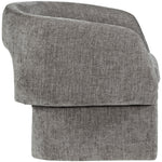 Emmet Chenille Fabric Upholstered Dining / Accent Chair in Grey