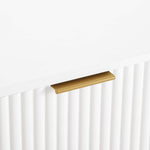 Dumbo 35" Fluted Dresser (3-Drawer) in White