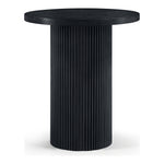 Belinda Oak Veneer And Solid Wood Bar Height Table in Black