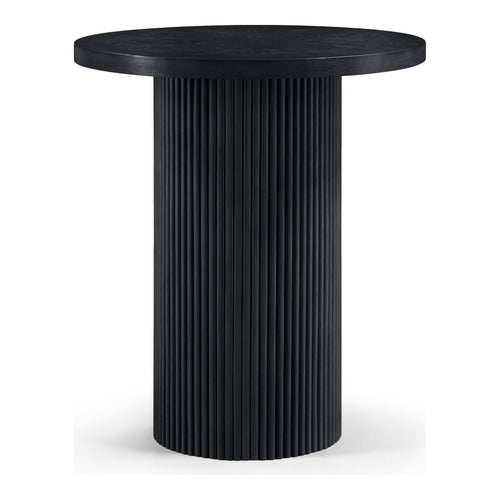 Belinda Oak Veneer And Solid Wood Bar Height Table in Black