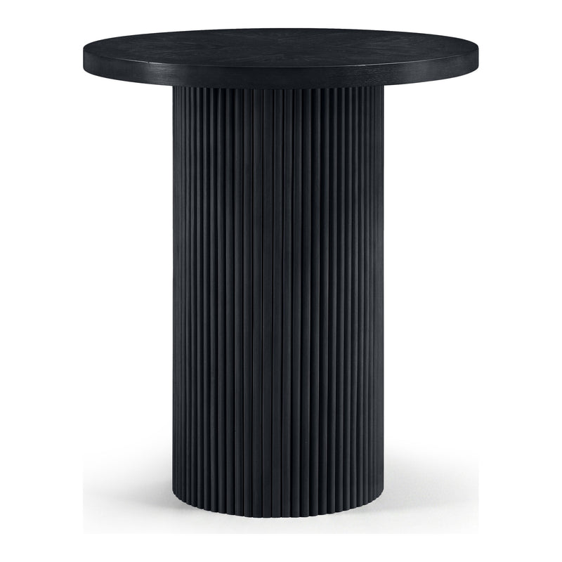Belinda Oak Veneer And Solid Wood Bar Height Table in Black