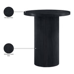 Belinda Oak Veneer And Solid Wood Bar Height Table in Black