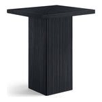 Belinda Oak Veneer And Solid Wood Bar Height Table in Black
