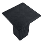 Belinda Oak Veneer And Solid Wood Bar Height Table in Black
