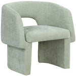 Emmet Chenille Fabric Upholstered Dining / Accent Chair in Mint