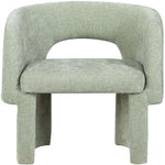 Emmet Chenille Fabric Upholstered Dining / Accent Chair in Mint