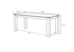 Rockaway 71" Dining Table in Natural