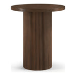 Belinda Oak Veneer And Solid Wood Bar Height Table in Brown