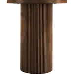 Belinda Oak Veneer And Solid Wood Bar Height Table in Brown