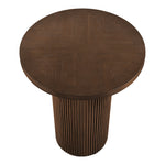 Belinda Oak Veneer And Solid Wood Bar Height Table in Brown