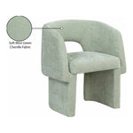 Emmet Chenille Fabric Upholstered Dining / Accent Chair in Mint