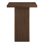 Belinda Oak Veneer And Solid Wood Bar Height Table in Brown