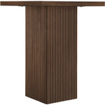 Belinda Oak Veneer And Solid Wood Bar Height Table in Brown