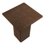 Belinda Oak Veneer And Solid Wood Bar Height Table in Brown