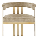 Marcello Velvet Upholstered Dining Chair in Beige